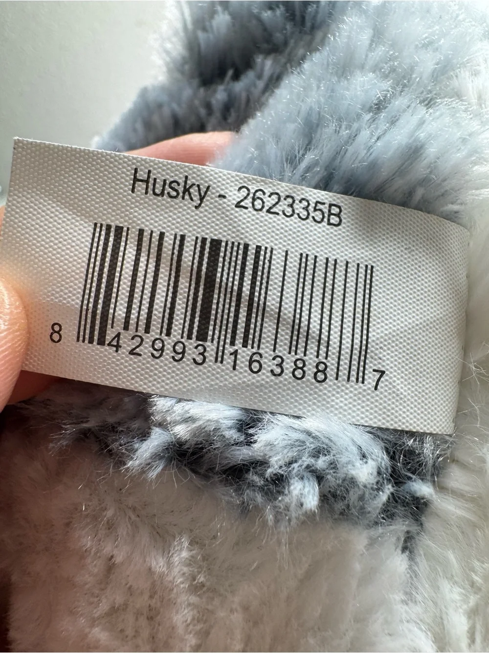 Sky Gray and White Husky Plush Toy